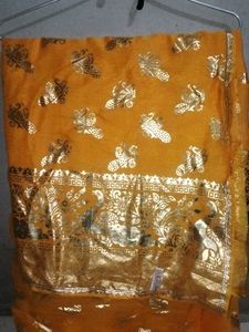 Elegant Orange Saree