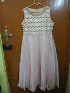 Ethnic Pink Chevron Dress