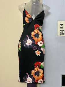Pintrest Floral Print Bodycon Dress