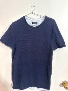 Zara Man Blue T-Shirt