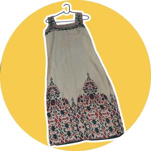 Patterned Sleeveless Dress