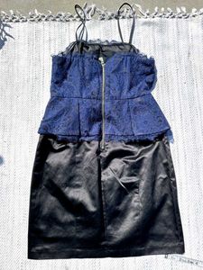 ❤️‍🔥Navy Blue Lace Corset Dress❤️‍🔥