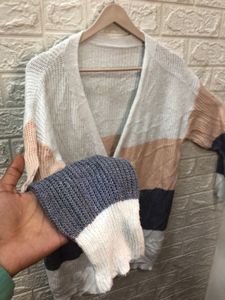 Striped Knit Cardigan🐭