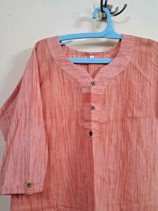 Peach Kurthi
