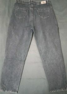 Acid Wash Straight Leg Jeans