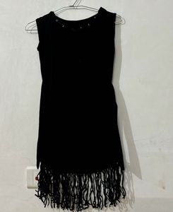 Black Fringe Dress