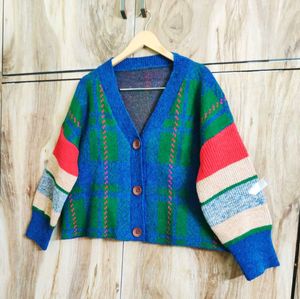 Colourful Cardigan Size-44