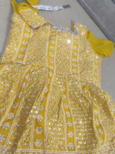 Yellow Embroidered Kurta Set