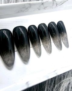 Black Ice Ombre Pressonnails