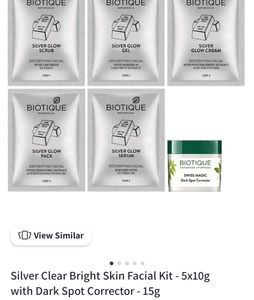 😍Biotique Silver Clear Bright Skin Facial Kit..😍