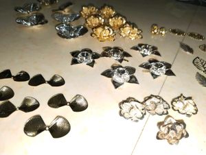 metal flowers Craft Embellishment Set