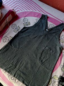 Denim Grey Colour Short Dress