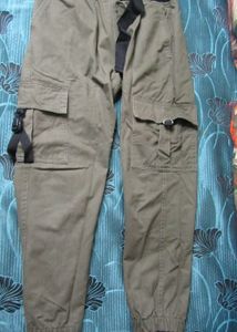 Khaki cargo pants