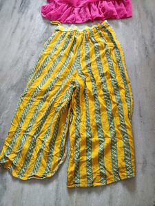 Striped Palazzos with top