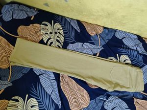 Beige Straight Mid Rise Jeans