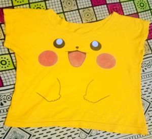 Pickachu Yellow Colour T-shirt