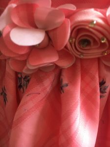 Cute Frock With Neck Detailing For Toddlers