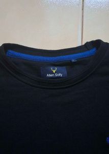 Allen Solly Black Crew Neck Pullover