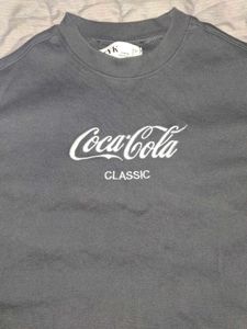 gray coca cola crop top