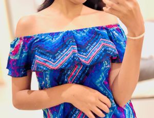 Off-Shoulder Ruffle Dress
