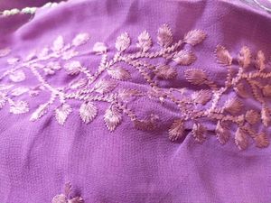 Viscose Georgette Embroidery Saree