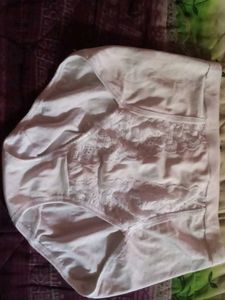 White Lace Detail Briefs