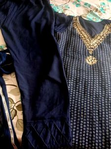 Elegant Navy Blue Kurta