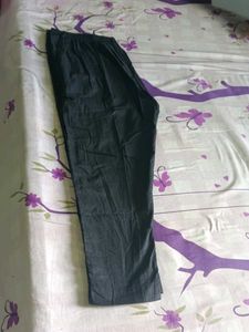 Black Casual Pencil Pants With Two Pockets