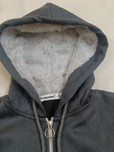 Gray Zip-Up Hoodie