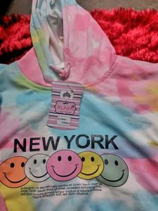 Tie Dye Smiley Face Dress