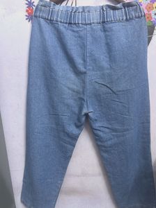 Women&#39;s Elastic Waist Jeans - Comfort Fit Denim😍