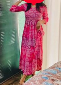 Pink Tie-Dye dress or kurta