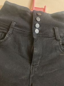 Skinny Jet Black High Waisted Jeans