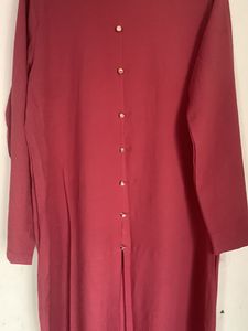 A Line Long Kurta Full Length Comfortable Daily We