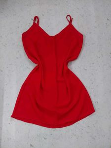Red Slip Dress