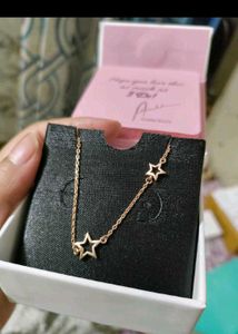 Giva Crossed Lovers Rose Gold Necklace