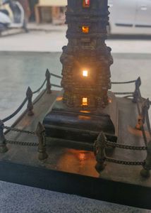 vintage brassTemple Showpiece with Lights