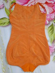 (460)Vintage Orange Lace Bodysuit
