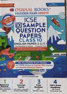 ICSE Class 10 Sample Papers(2023)- English Books