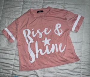 SHEIN pink crop top