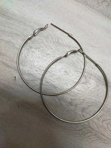 Hoop Earrings - Silver Tone