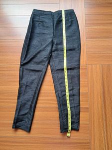53) Black Silk Blend Pants