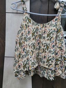 Boho Bloom Ruffle Top