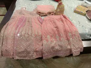Women Sharara With Short Anarkali