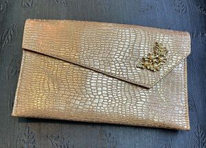 Elegant Gold Clutch