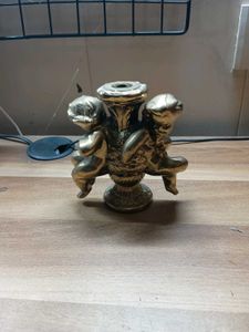 white metal lamp part