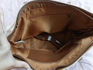 Beige And white Bag