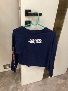 Cute Navy Blue Top