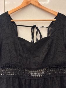Elegant Black Tiered Dress