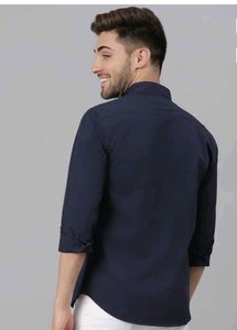 Navy Blue Casual Shirt